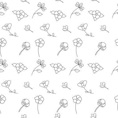 Farklı çiçek desenleri. Vektör