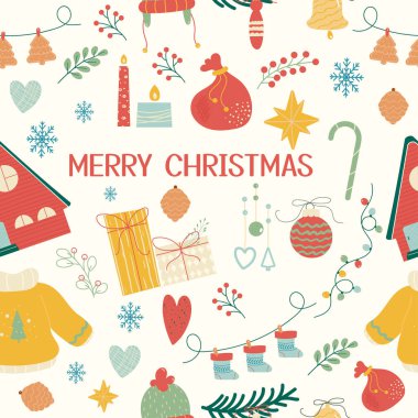 Mutlu noeller harf ile kusursuz desen