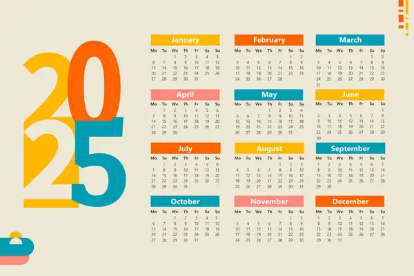 Takvim 2025 el çizimi