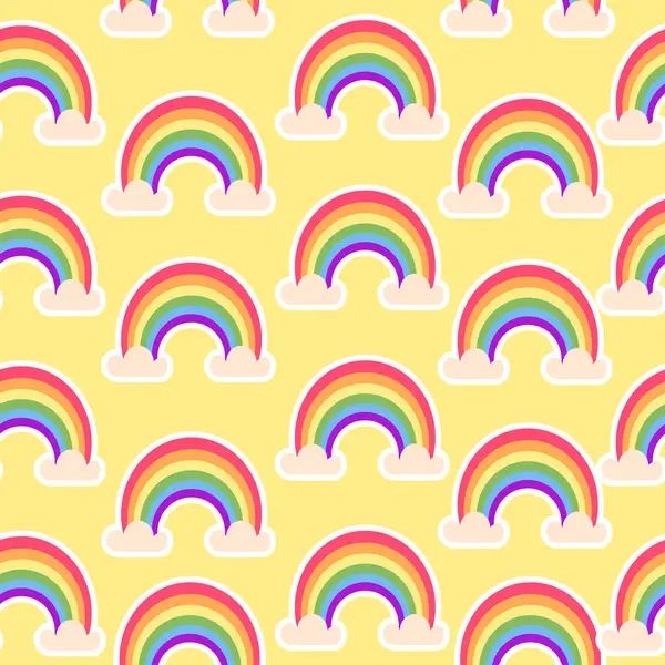 stock vector Seamless pattern LGBT rainbow vector