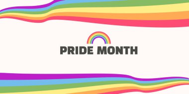 Arka plan afiş gurur konsepti. Gurur ayı