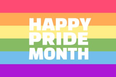 Arka plan sancak gurur bayrağı konsepti. Mutlu gurur ayı