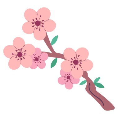 Sakura Çin Yeni Yıl Festivali 'nin düz stili izole edildi