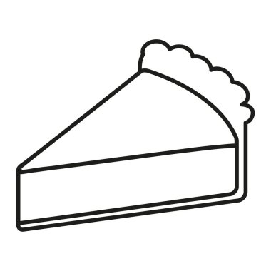 Beyaz bir arka planda izole edilmiş bir parça kek.