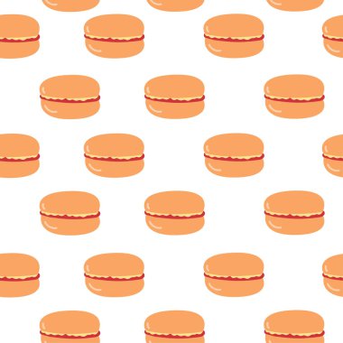 Kusursuz desenli badem kurabiyesi çizimi.