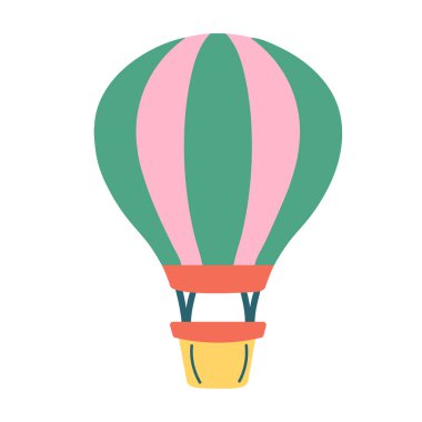 El çizimi balon beyaz arkaplanda izole