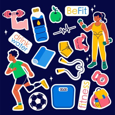 Spor aletleri, spor aletleri, spor malzemeleri satan insanlar. Protezli bir adam. Sağlıklı yaşam tarzı