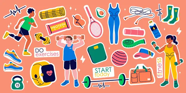 Spor aletleri, spor aletleri, spor malzemeleri satan insanlar. Protezli bir adam. Sağlıklı yaşam tarzı kavramı.