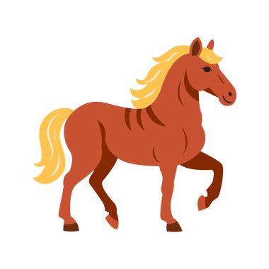 Klasik kahverengi at. At yılı.