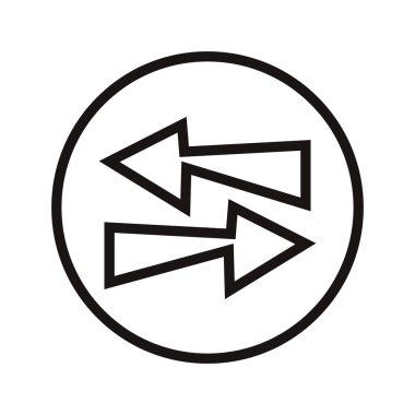 İki ok anahtarının izole edilmiş dış hatlarını çember çiz