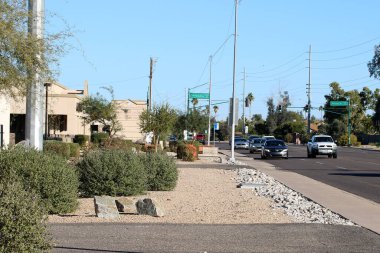 Phoenix, AZ - November 27, 2022:  East entrance to Accent Professional Plaza near Paradise-Beverly from 35th Avenue