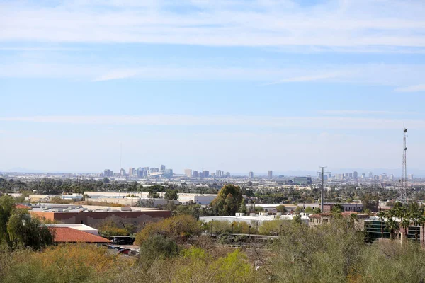 Аризона Столица Феникс Видно Крыши Через Южную Часть Долины Солнца — стоковое фото