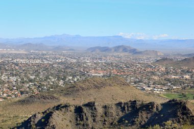 Phoenix 'in kuzeyindeki Moon Valley mahallesi North Mountain Park, Arizona' da görülmüş.
