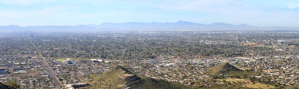南山から北山 パノラマへのアリゾナ首都フェニックスの空中ビュー — ストック写真