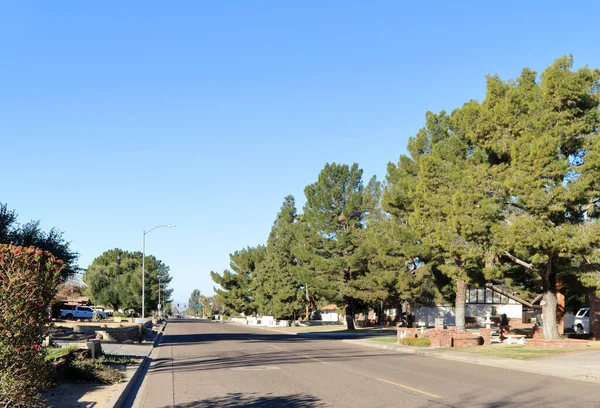 Residential Neighborhood Paradise Lane North West Phoenix — Stock Photo, Image