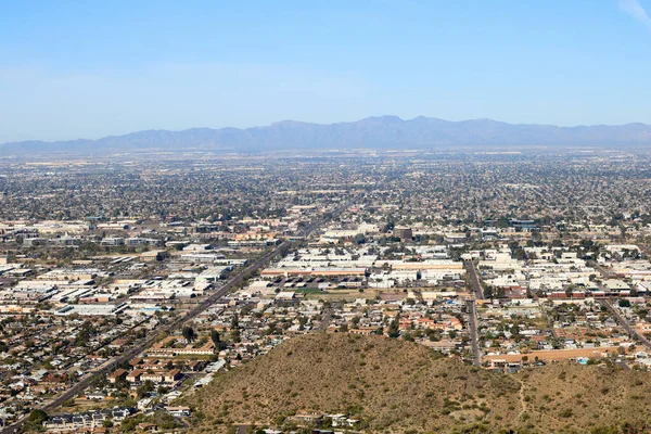Côté Nord Ouest Valley Sun Regardant Les Villes Arizona Glendale — Photo