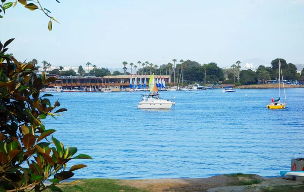 San Diego Agosto 2022 Barcos Recreo Yates Navegando Través Las — Foto de Stock