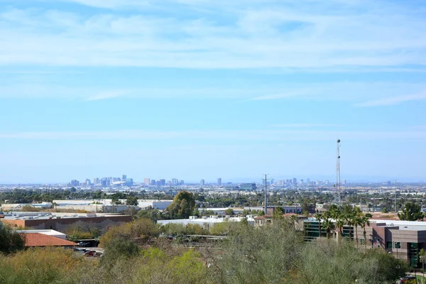 Arizona Ciudad Capital Phoenix Centro Visto Por Encima Los Tejados — Foto de Stock