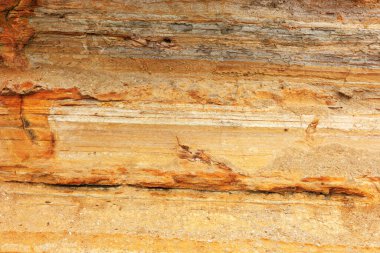 Tourmaline Sörf Parkı 'ndaki Kıyı Kireç Kayası jeolojik Uçurum oluşumuna yakın çekim