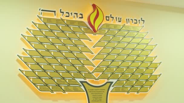 Tóra Synagoze Význam Náboženství Pro Židy Krásné Záběry Synagogy Mladí — Stock video