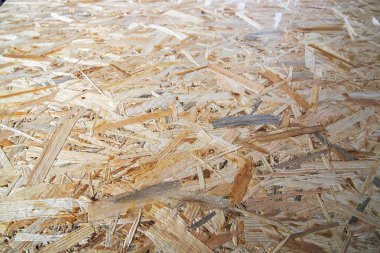 OSB yönetim kurulunun çok renkli ahşap talaşlarıyla yakın çekim dokusu