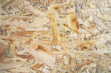 OSB yönetim kurulunun çok renkli ahşap talaşlarıyla yakın çekim dokusu