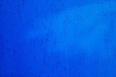 Mavi duvar arkaplanı. boyanmış mavi boya