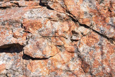 Sert granit kaya yüzey dokusu yakın çekim