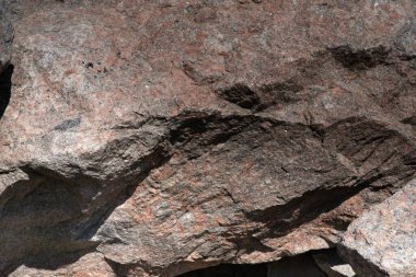 Sert granit kaya yüzey dokusu yakın çekim