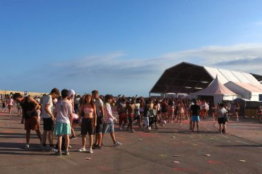Vinars, İspanya 'da Renkli Holi Festivali 20 Mayıs 2024
