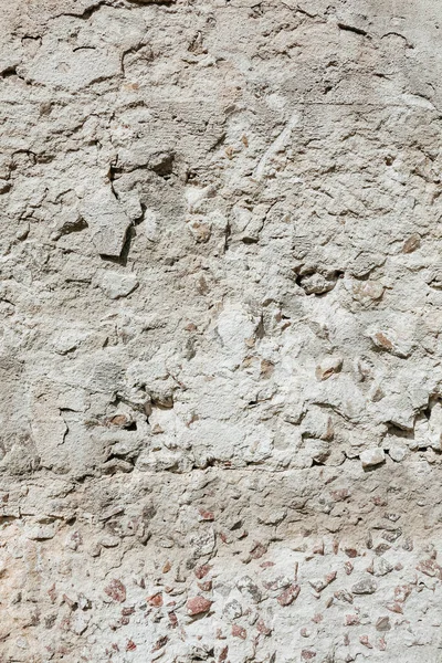 Vieux Mur Abîmé Surface Pierre Plâtrée Avec Petites Roches Minimale — Photo