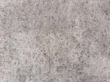 Ayrıntılı grunge dokusuna sahip hasarlı gri beton arka plan. Eski bir çimento yüzeyi. Minimum şehir fotoğrafı. Tasarımlarınıza organik doku ve derinlik ekle.