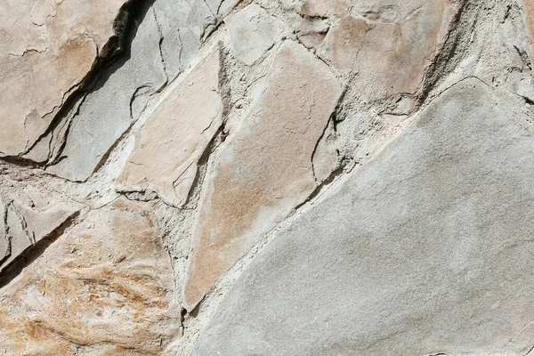 Superfície Pedra Grunge Fechar Textura Fragmento Uma Antiga Parede Castelo — Fotografia de Stock