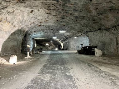 Petralia Soprana salt mine entrance. Sicily Italy.