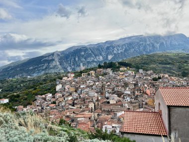 view of Isnello, Palermo, Sicily, Italy