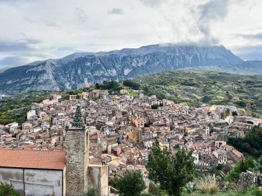 view of Isnello, Palermo, Sicily, Italy