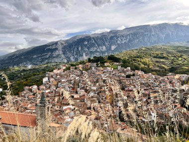 view of Isnello, Palermo, Sicily, Italy