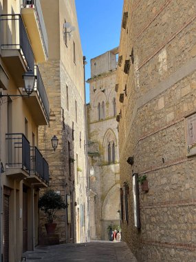 view of the historic center of GANGI, PALERMO. Sicily Italy