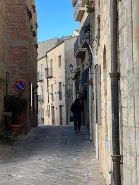 view of the historic center of GANGI, PALERMO. Sicily Italy