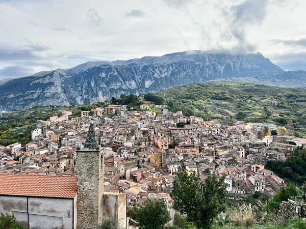 view of Isnello, Palermo, Sicily, Italy