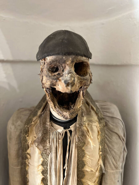 Мумия в склепе Матери церкви Ганги. Палермо, Сицилия Италия.