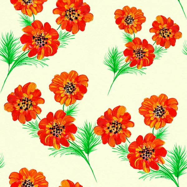 Florales Muster Aquarell Hintergrundbild Abstrakte Dekorative Komposition Nahtloses Muster Verwenden — Stockfoto