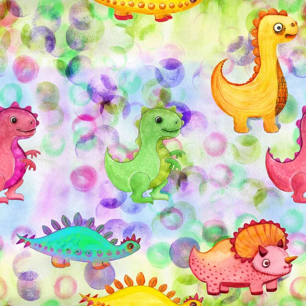 Dinosauro Personaggio Dei Cartoni Animati Illustrazione Bambini Utilizzare Materiali Stampati — Foto Stock