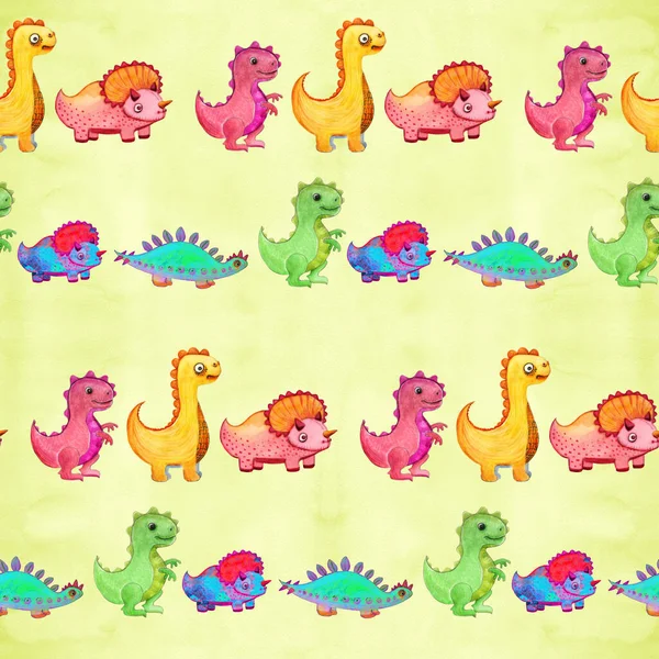 Dinosaurier Zeichentrickfigur Illustration Für Kinder Verwenden Sie Gedruckte Materialien Schilder — Stockfoto