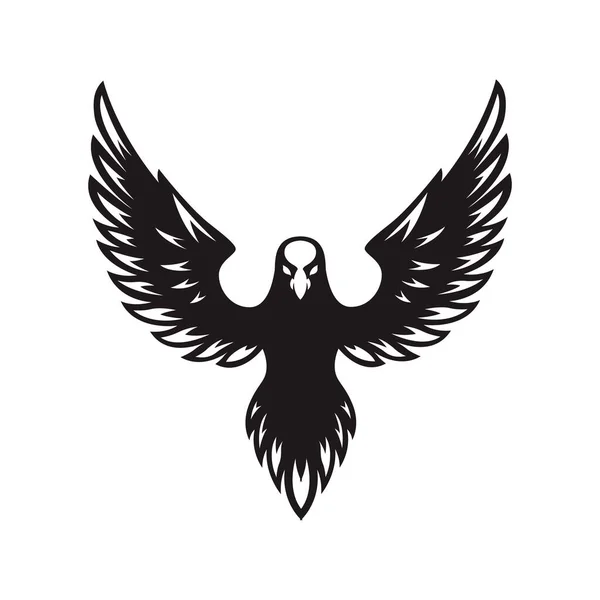 Icône Aigle Isolée Sur Fond Blanc Élément Conception Pour Logo — Image vectorielle