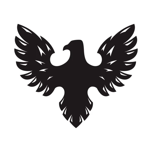 Icône Aigle Isolée Sur Fond Blanc Élément Conception Pour Logo — Image vectorielle