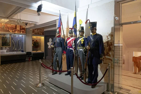 Национальный Военный Музей Короля Фердинанда Бухарест Румыния Маникин Военной Форме — стоковое фото
