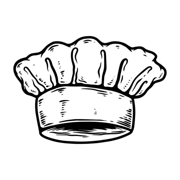 Illustration Chapeau Chef Élément Design Pour Logo Étiquette Signe Emblème — Image vectorielle