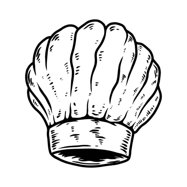 Illustration Chapeau Chef Élément Design Pour Logo Étiquette Signe Emblème — Image vectorielle