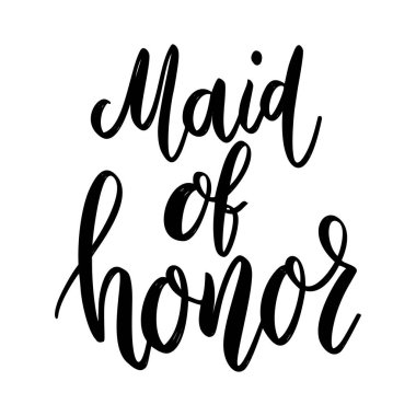 Onurlu. Beyaz arka planda harf cümlesi. Tebrik kartı, tişört ve poster için tasarım elemanı. Vektör illüstrasyonu